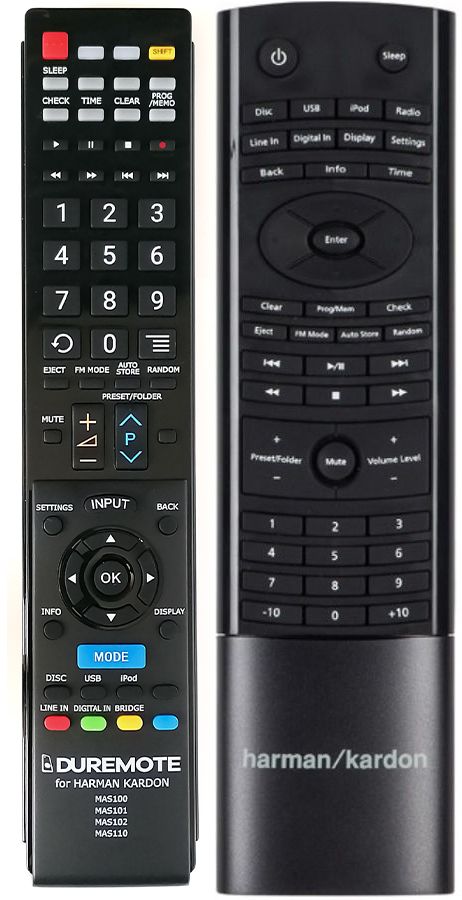 HARMAN KARDON MAS100, MAS101, MAS102, MAS110, MAS111 - távirányító duplikátum