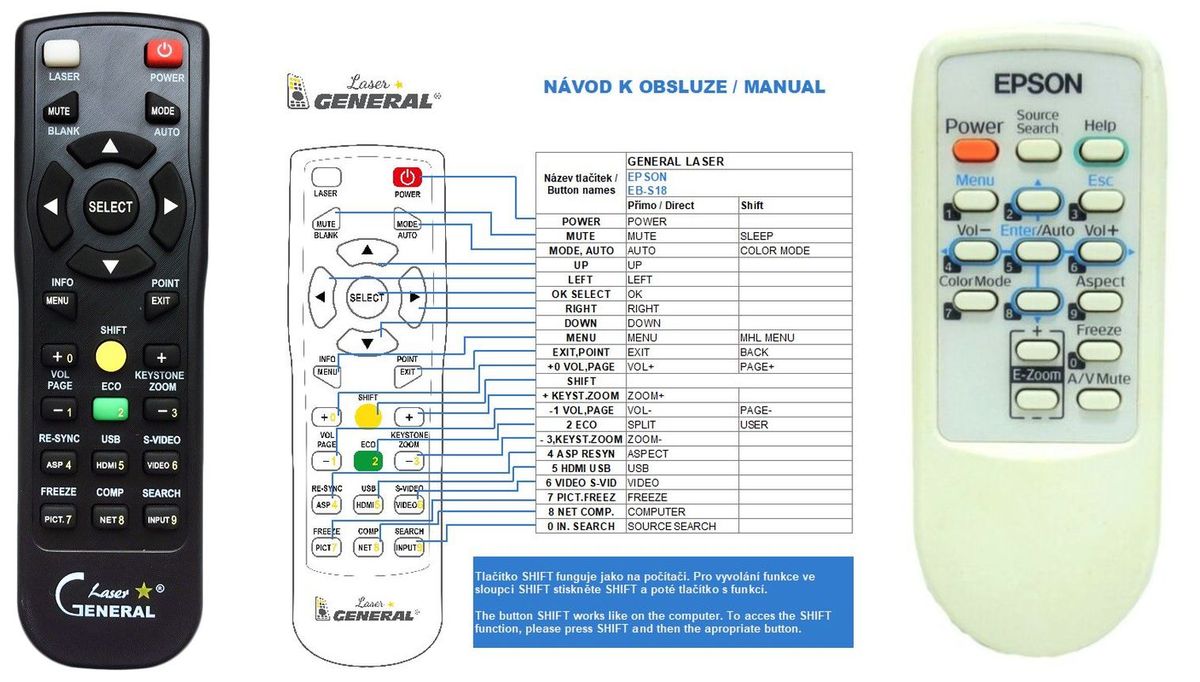 EPSON 145664100 - távirányító lézermutatóval