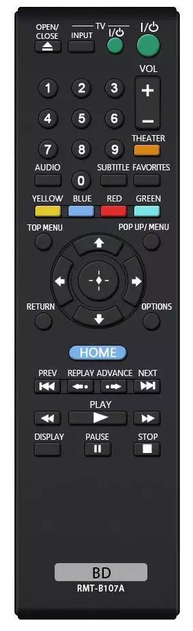 SONY RMT-B107A - helyettesítő távirányító