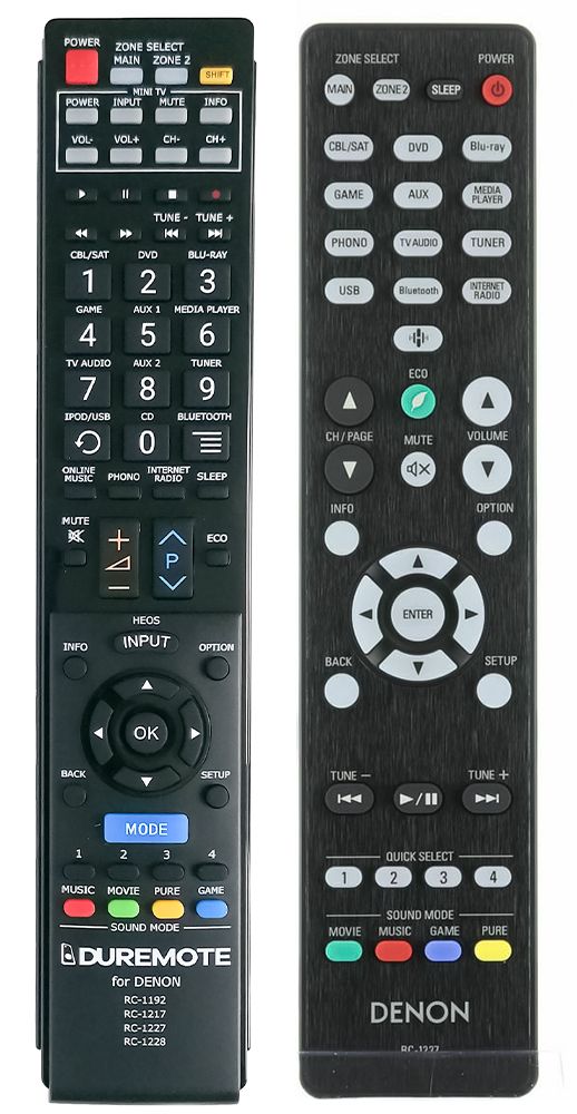 DENON RC-1227 + TV vezérlés (mini TV) - távirányító duplikátum