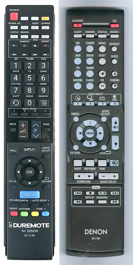 DENON RC-1158 - távirányító duplikátum