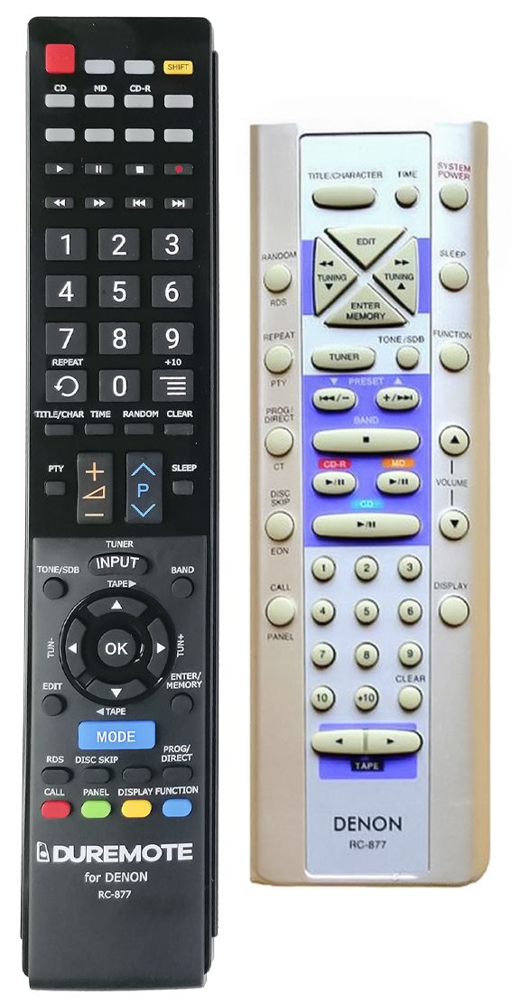 DENON RC-877, UD-M30 UD-M31 UD-M50 - távirányító duplikátum