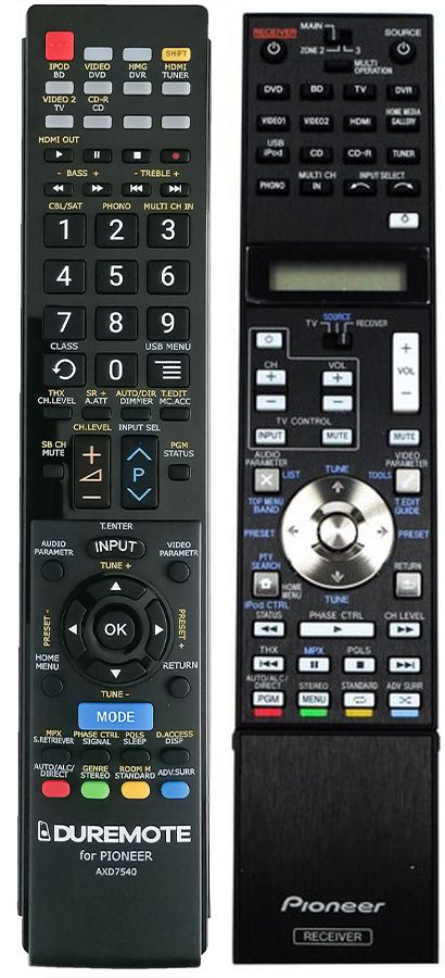 PIONEER AXD7540 - távirányító duplikátum