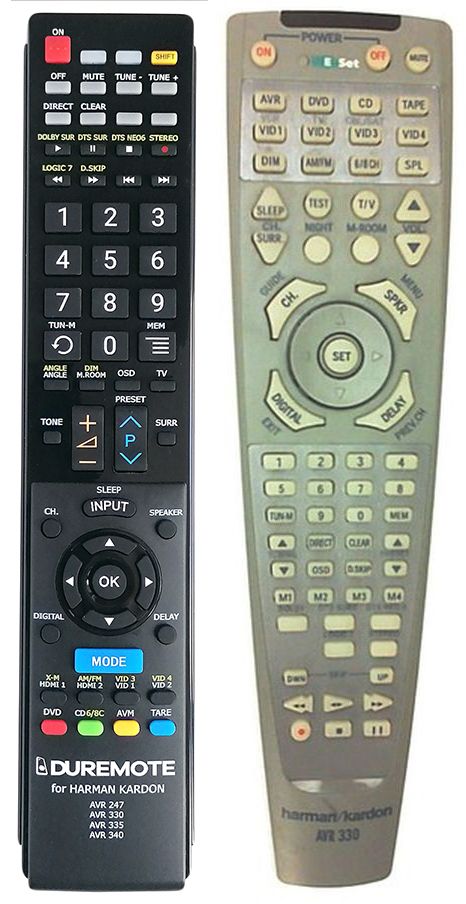 HARMAN KARDON AVR-330 - távirányító duplikátum