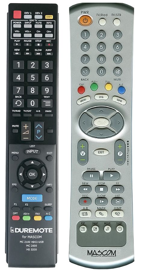 MASCOM MC2100 HDCI-USB - távirányító duplikátum