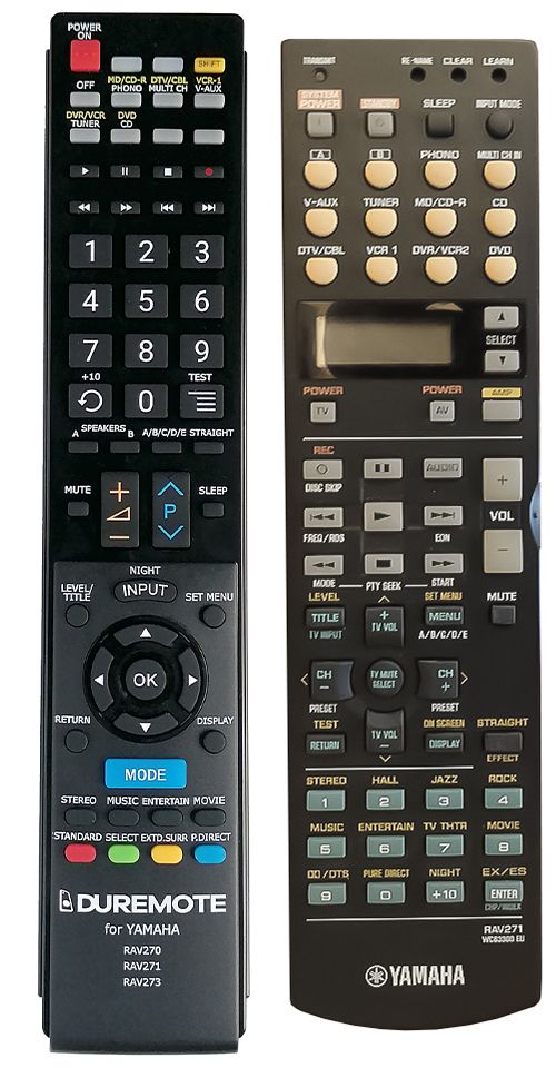 YAMAHA RAV271, WC632900 - távirányító duplikátum
