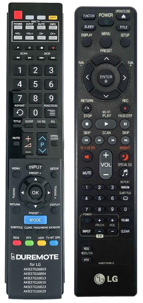LG AKB37026813, AKB37026814, AKB37026816 - távirányító duplikátum