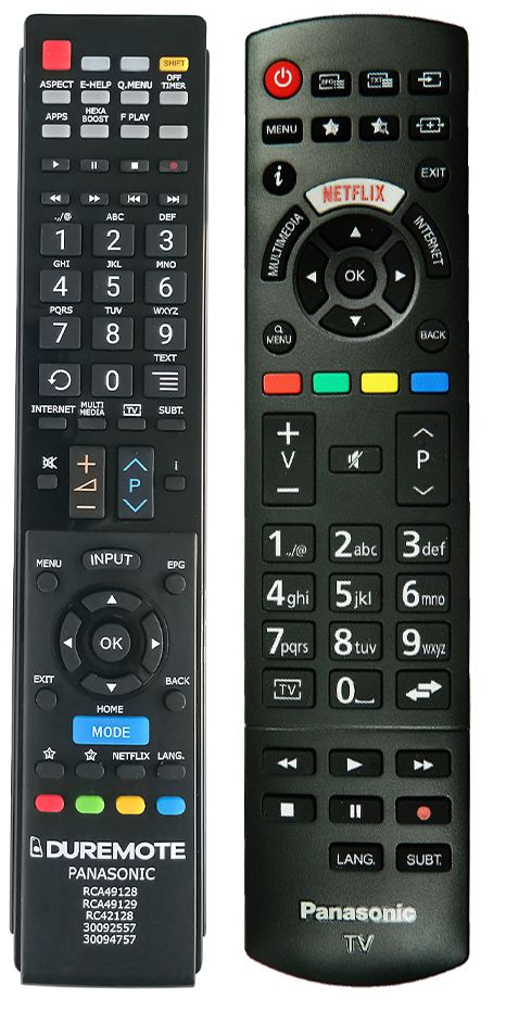 PANASONIC RCA49128 - távirányító duplikátum