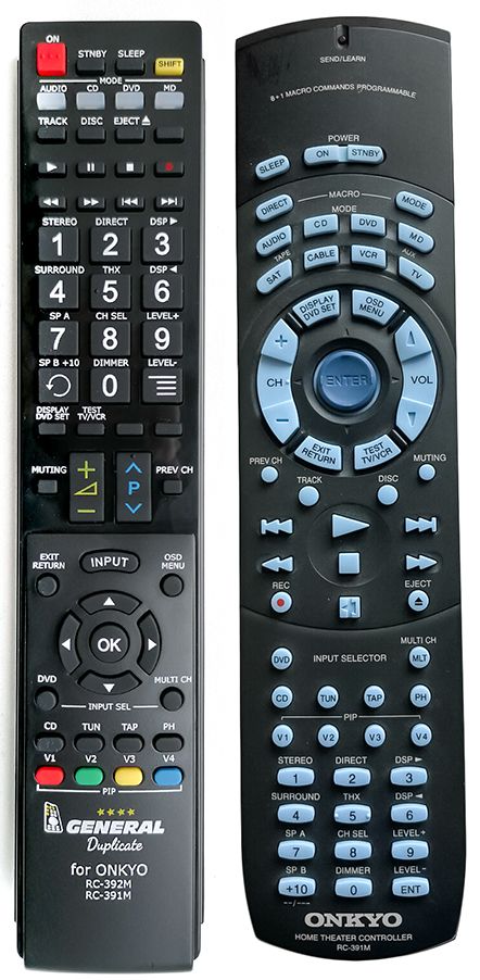 ONKYO RC-391M - távirányító duplikátum