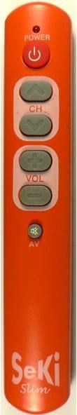 SEKI SLIM orange - learning remote control