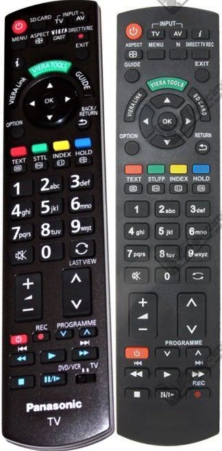 PANASONIC N2QAYB000114, N2QAYB000239 - helyettesítő távirányító