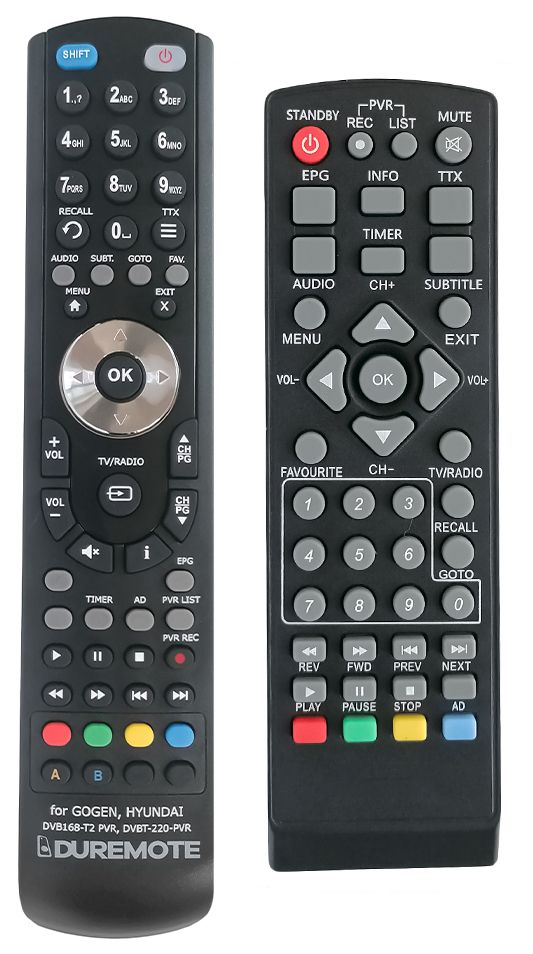 HYUNDAI DVBT-220-PVR, DVBT-250-PVR - távirányító duplikátum