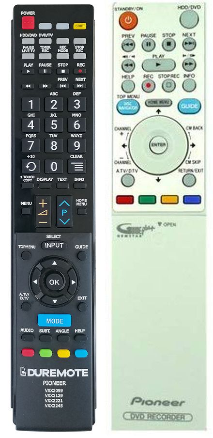 PIONEER VXX3099 - távirányító duplikátum