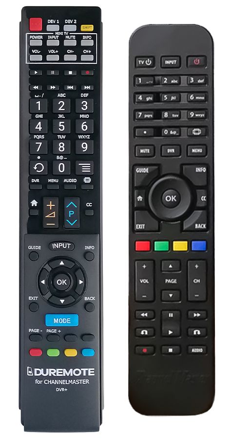 CHANNEL MASTER DVR+ + TV vezérlés (mini TV) - távirányító duplikátum