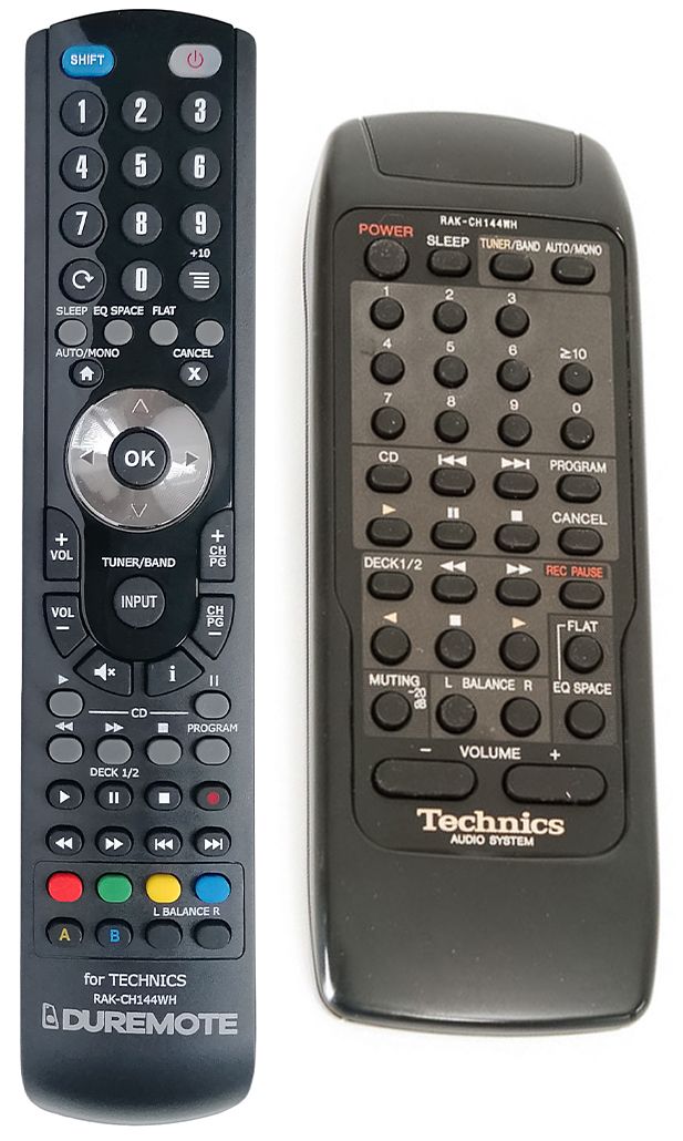 TECHNICS RAK-CH144WH - távirányító duplikátum