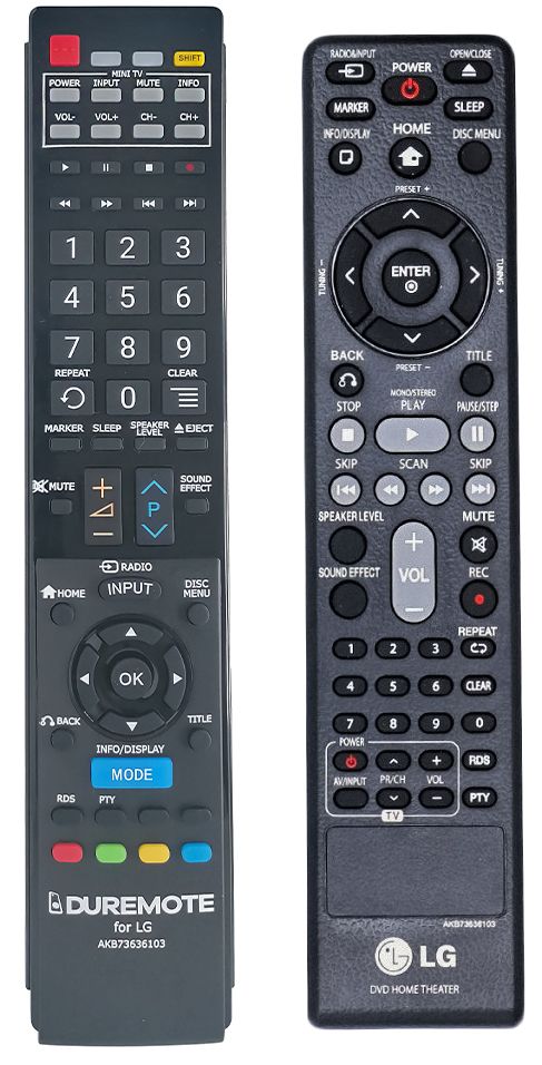 LG AKB73636103 + TV vezérlés (mini TV) - távirányító duplikátum