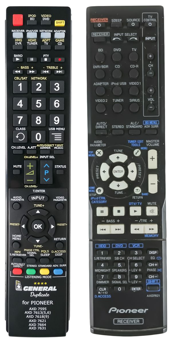 PIONEER AXD7621 - távirányító duplikátum