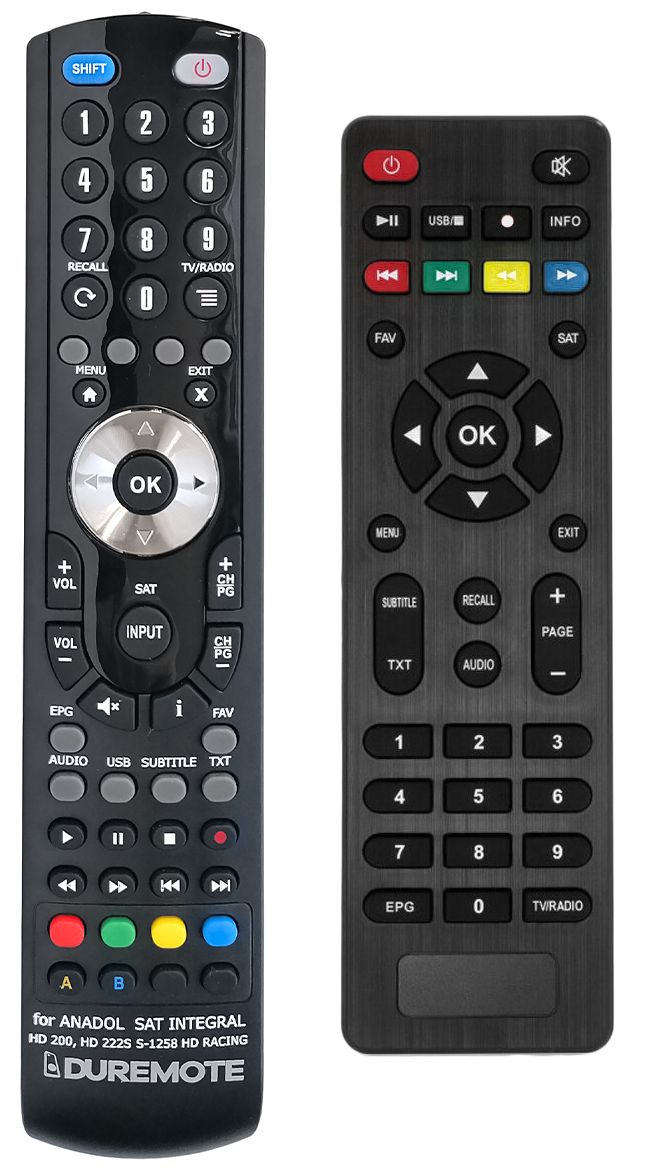SAT INTEGRAL S-1258 HD Racing,  S-1228HD - távirányító duplikátum