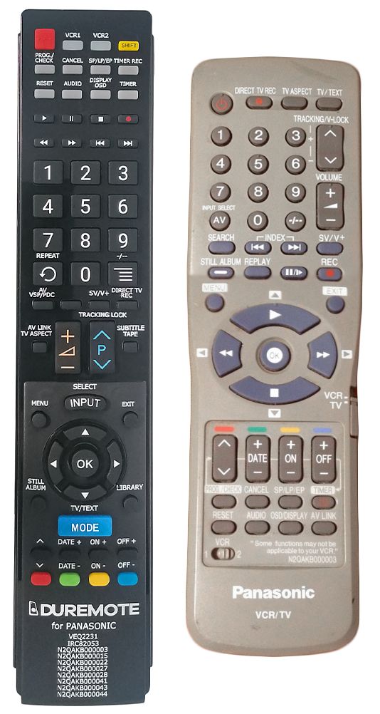 PANASONIC N2QAKB000003, N2QAKB000015 - távirányító duplikátum