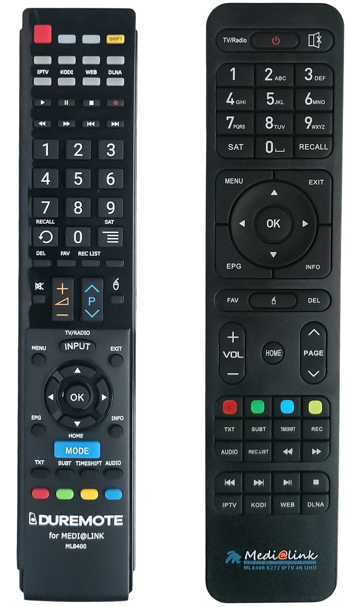 MEDIALINK ML8400 - távirányító duplikátum