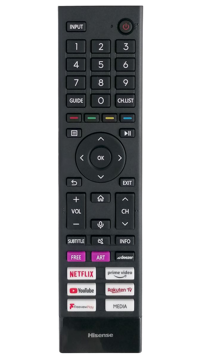 HISENSE ERF3K8, 50A6GTUK, 55A76GQ, 65A7HQTUK, 75A7HQTUK, A20390Y, A21061C, A21260S - eredeti gyári távirányító hangvezérléssel