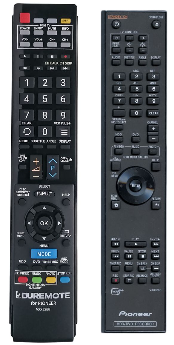 PIONEER VXX3288 - távirányító duplikátum