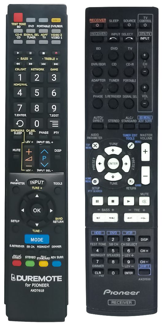 PIONEER AXD7618 - távirányító duplikátum