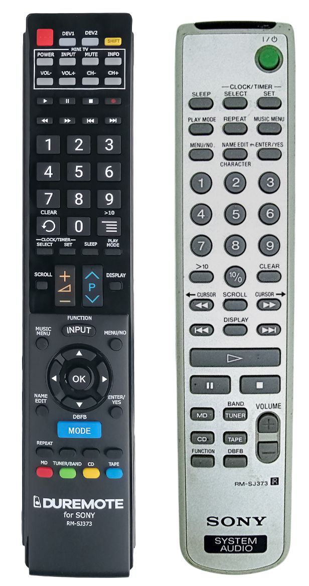 SONY RM-SJ373 + TV vezérlés (mini TV) - távirányító duplikátum