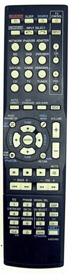 PIONEER AXD7692 - helyettesítő távirányító