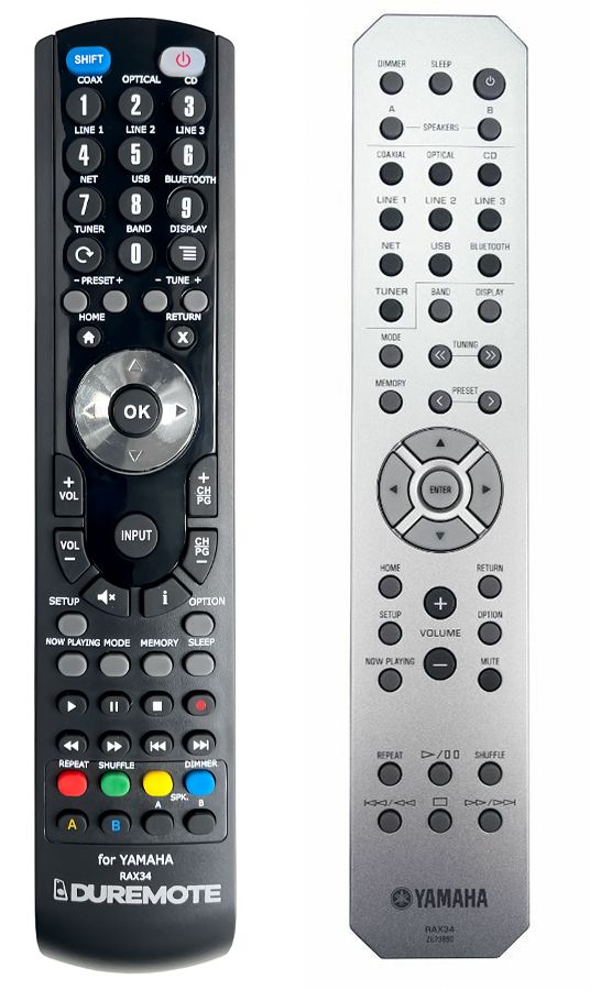 YAMAHA RAX34 - távirányító duplikátum