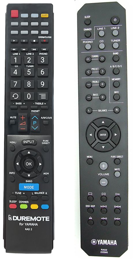 YAMAHA RAS-2 - távirányító duplikátum