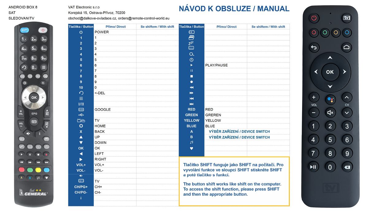 SledovaniTV Androidbox 1 -   


kompatibilis General márkájú távirányító