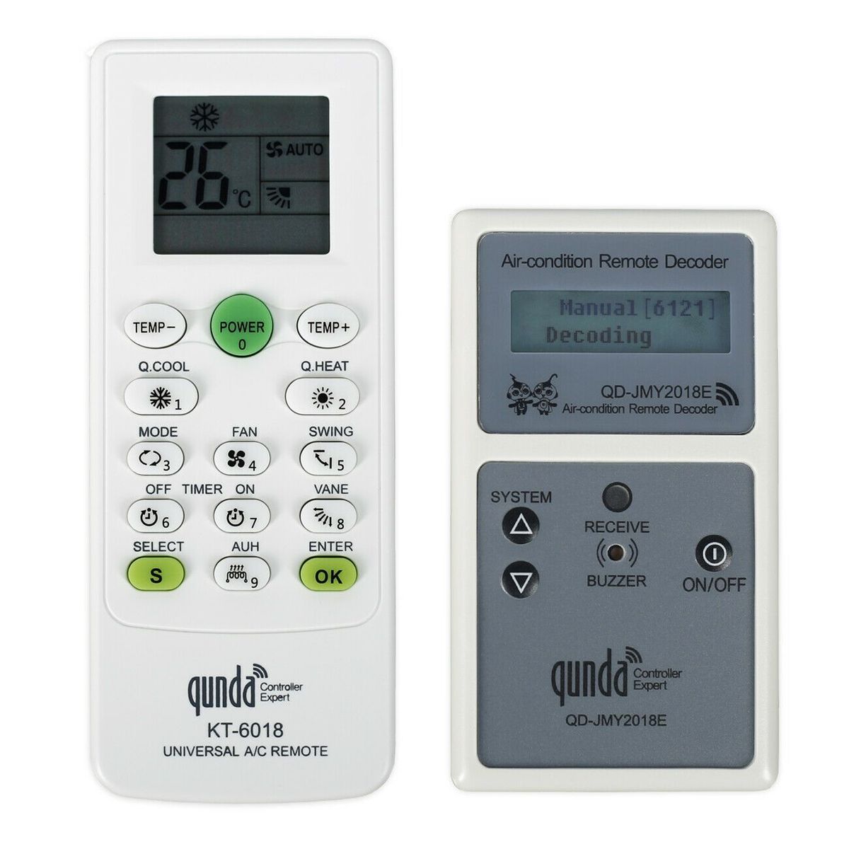 Qunda KT-6018 JMY2018E universal remote control and decoder for air conditioning