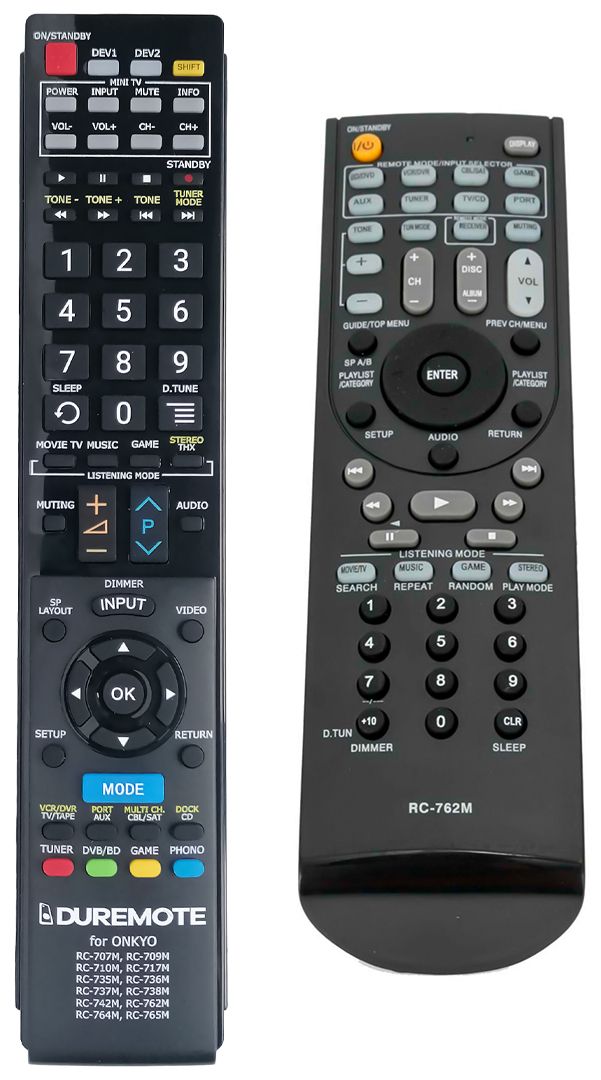 ONKYO RC-762M, RC-764M, RC-765M - távirányító duplikátum