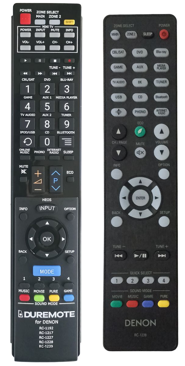 DENON RC-1239 + TV vezérlés (mini TV) - távirányító duplikátum