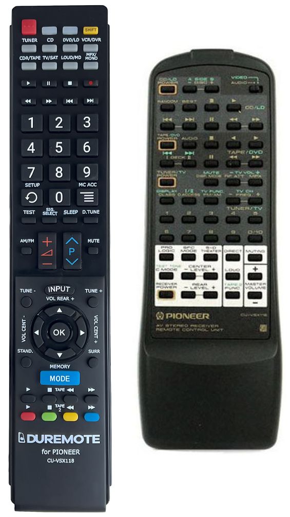 PIONEER CU-VSX118 - távirányító duplikátum