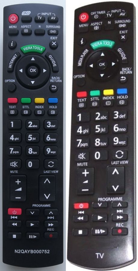 PANASONIC N2QAYB000717 - helyettesítő távirányító