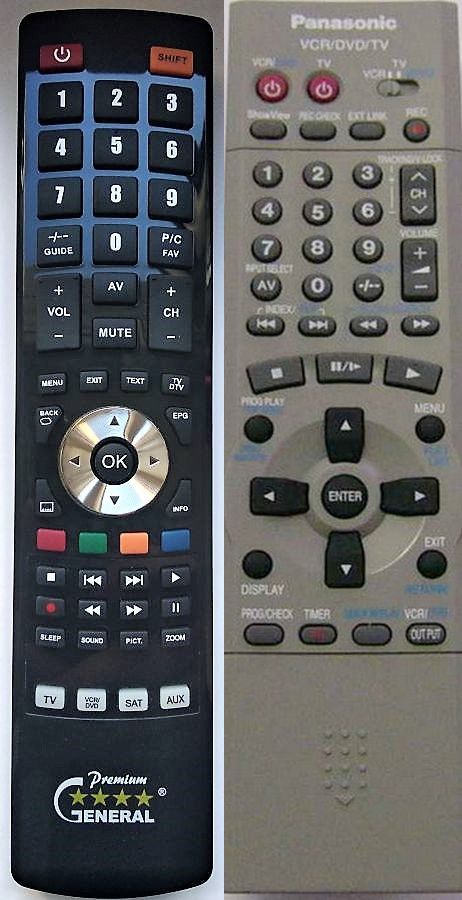 PANASONIC EUR7615KMO, EUR7615KM0 -   


kompatibilis General márkájú távirányító