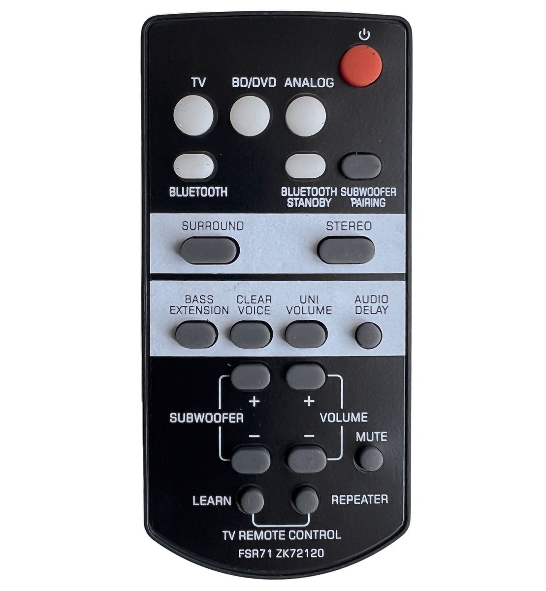 YAMAHA ZK72120 - helyettesítő távirányító