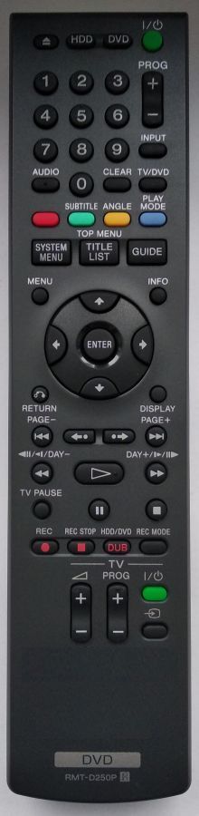 SONY RMT-D250P - helyettesítő távirányító