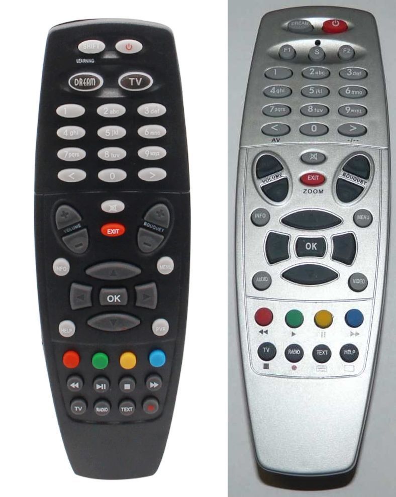 DREAMBOX DM8000, DM7000, DM600SPVR - helyettesítő távirányító
