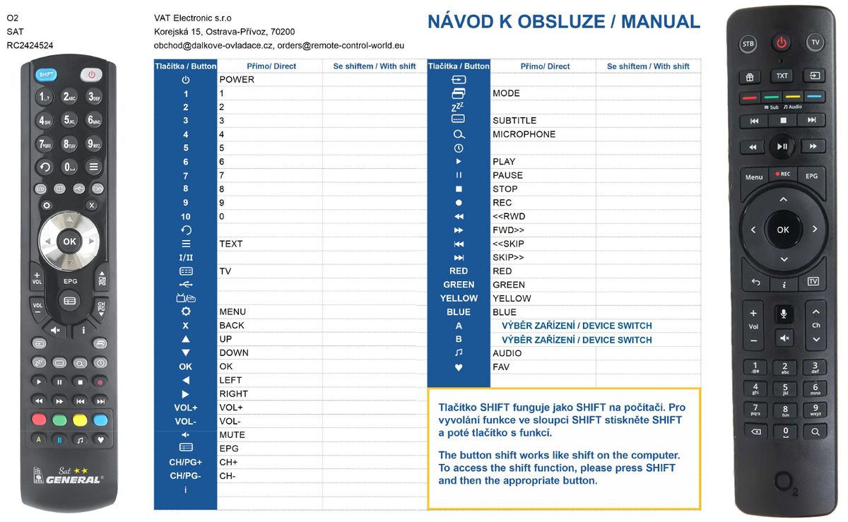 O2 TELEFONICA SET-TOP BOX SML-5442TW -   


kompatibilis General márkájú távirányító