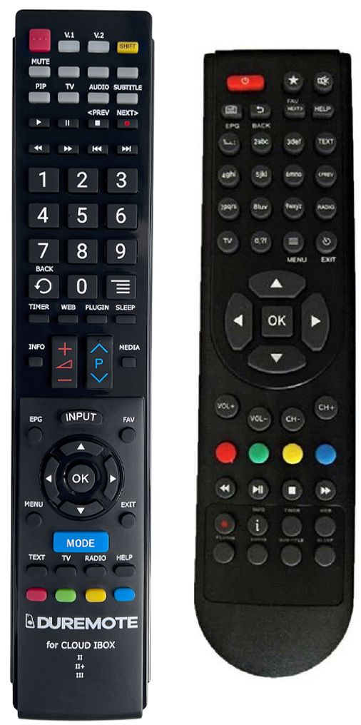CLOUD IBOX II PLUS V1, III - távirányító duplikátum
