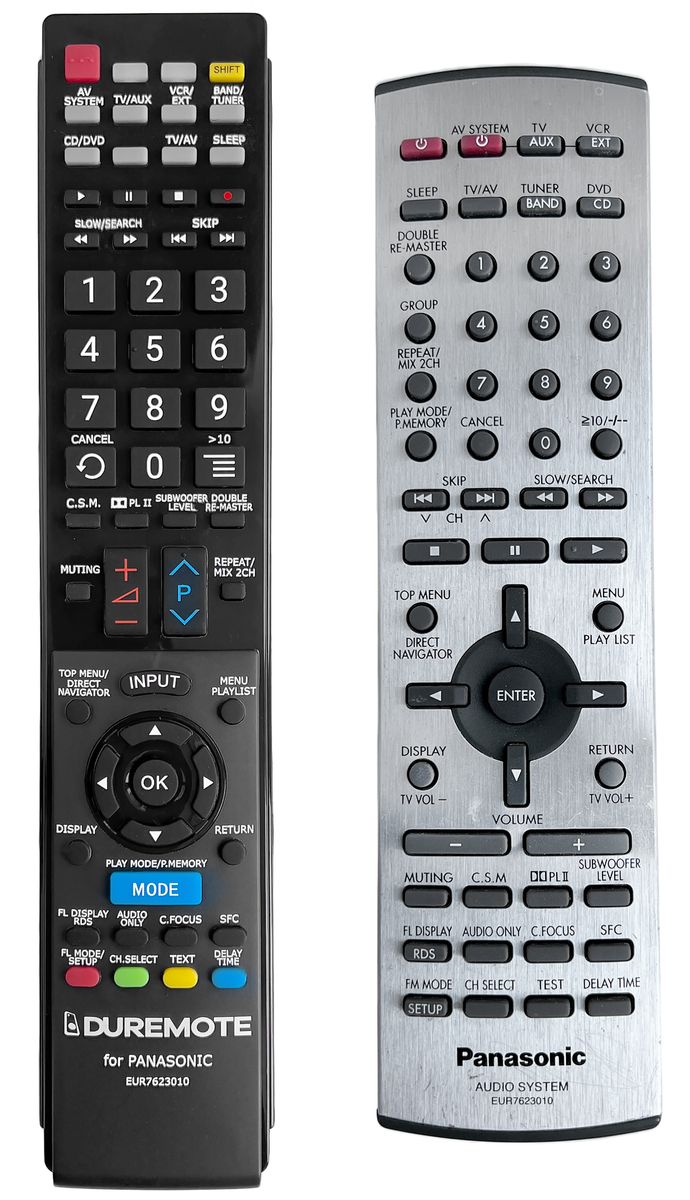 PANASONIC EUR7623010 - távirányító duplikátum