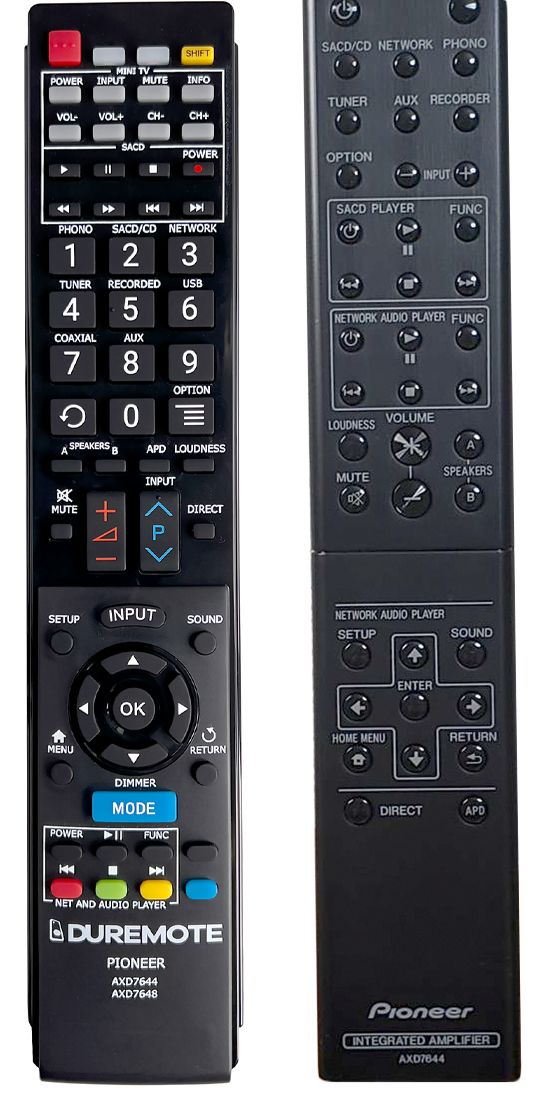 PIONEER AXD7644 - távirányító duplikátum