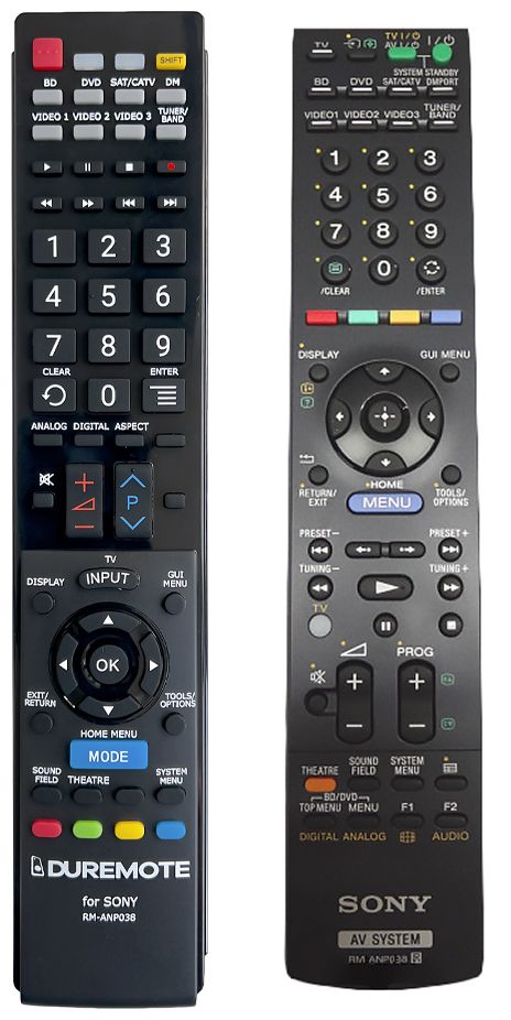 SONY RM-ANP038 - távirányító duplikátum