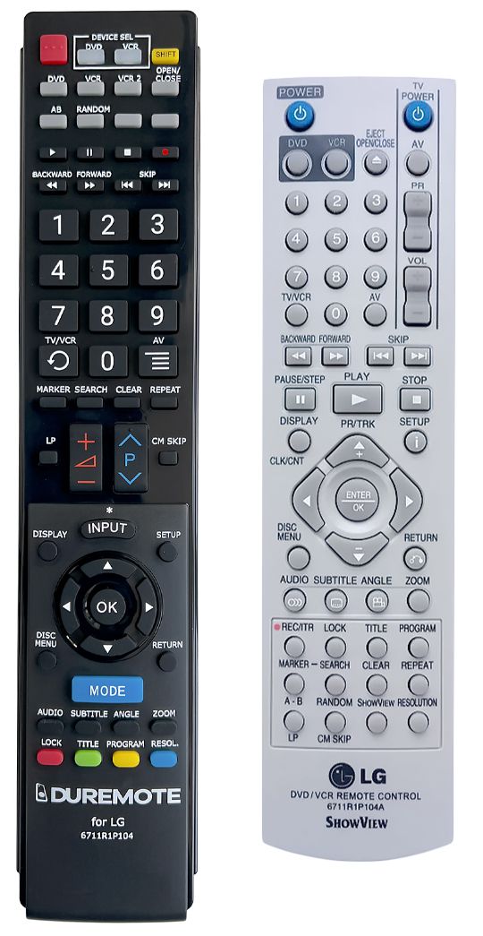 LG 6711R1P104A, 6711R1P104C, 6711R1P104D, 6711R1P104F - távirányító duplikátum
