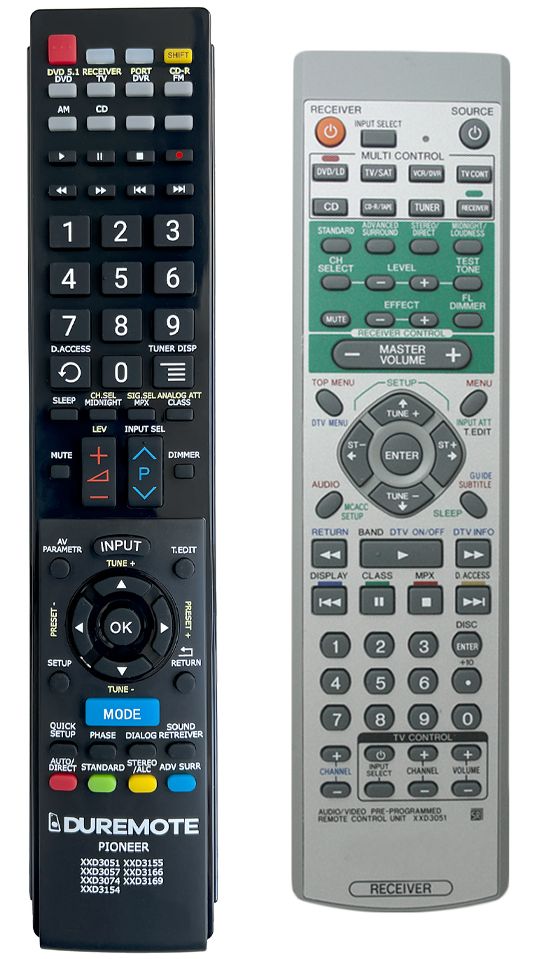 PIONEER XXD3051 - távirányító duplikátum