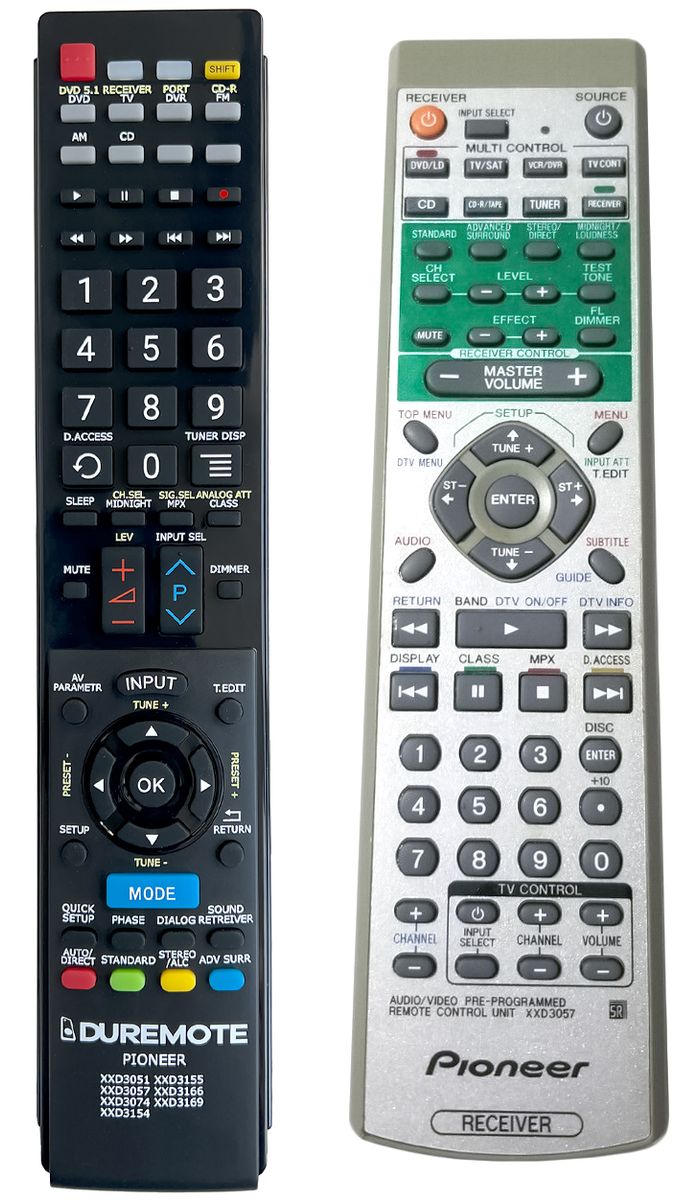 PIONEER XXD3057 - távirányító duplikátum