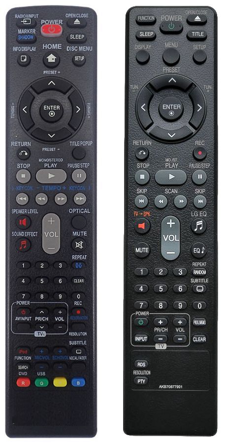 LG AKB70877901, AKB70877902 - helyettesítő távirányító